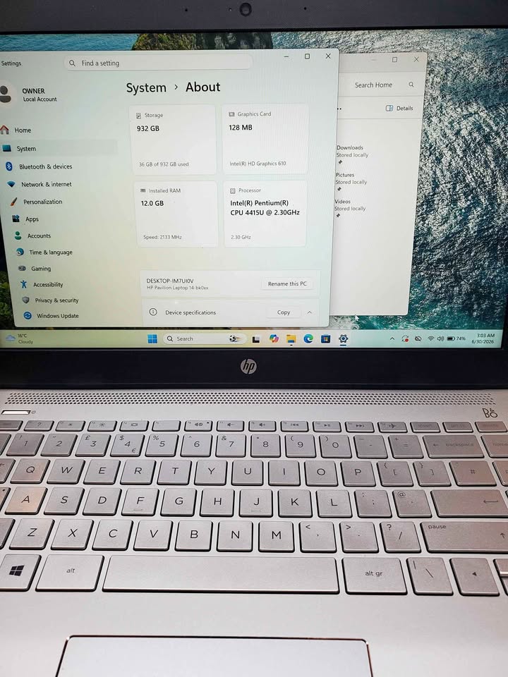 HP Pavilion 14-bk063sa